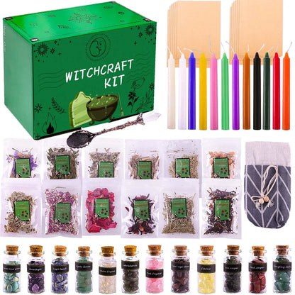 Witch Supplies Dried Herb Kit With Crystal Spoon Default Title