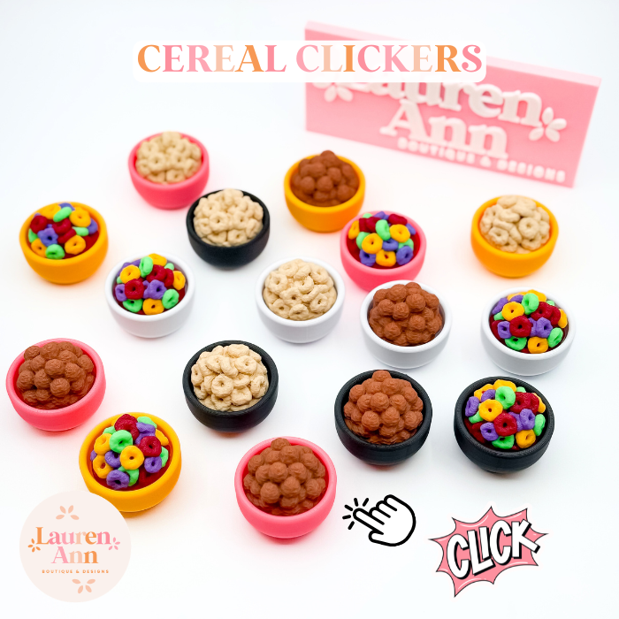 Cereal Bowl Clickers - 3 Pack