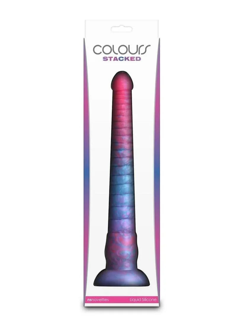 Colours Stacked Waterproof Silicone Dildo - Puppy's Aesthetics