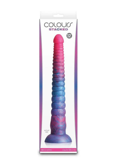 Colours Stacked Waterproof Silicone Dildo - Puppy's Aesthetics