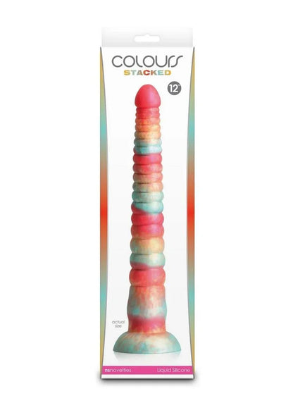 Colours Stacked Waterproof Silicone Dildo - Puppy's Aesthetics
