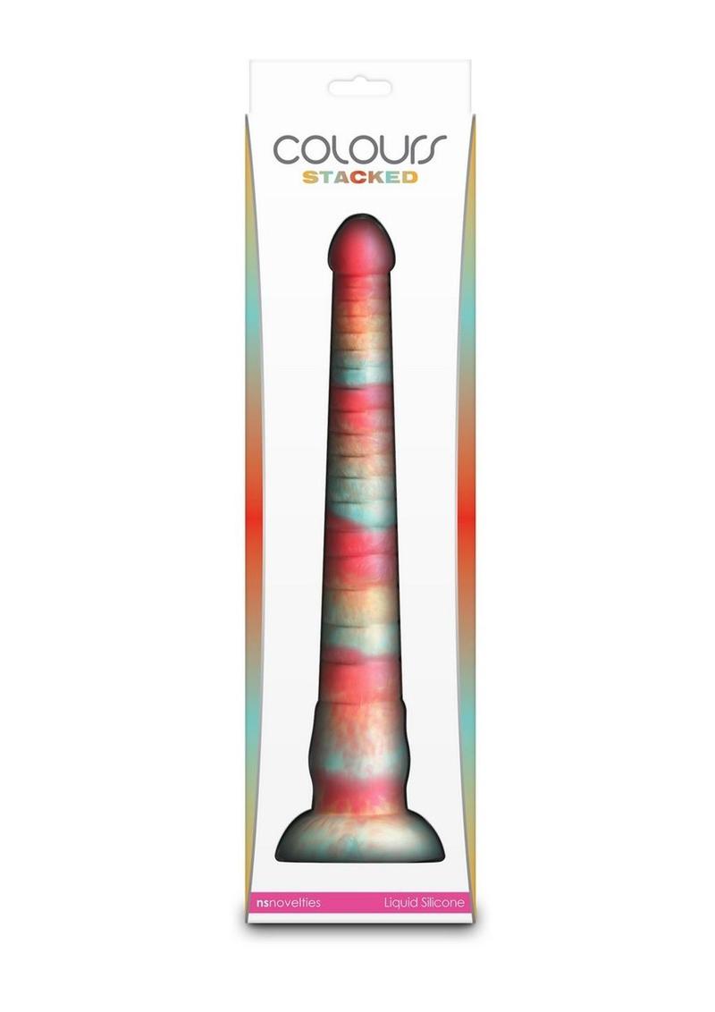 Colours Stacked Waterproof Silicone Dildo