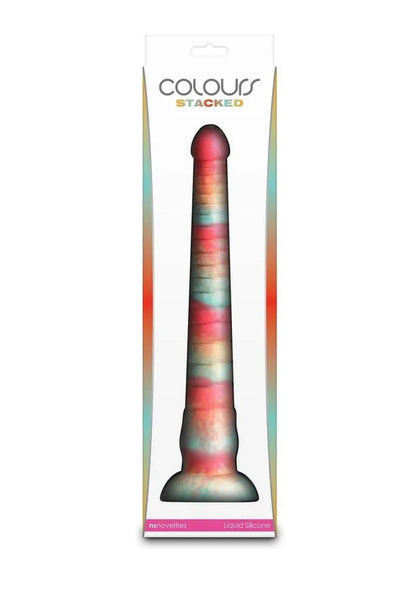 Colours Stacked Waterproof Silicone Dildo - Puppy's Aesthetics