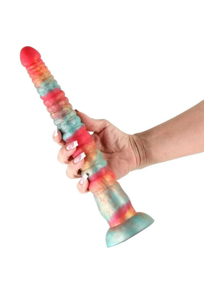 Colours Stacked Waterproof Silicone Dildo - Puppy's Aesthetics