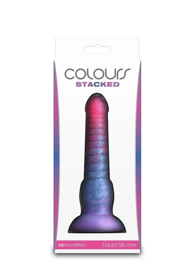 Colours Stacked Waterproof Silicone Dildo - Puppy's Aesthetics