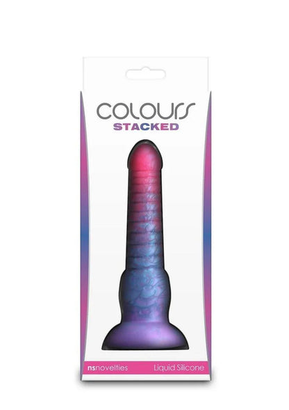 Colours Stacked Waterproof Silicone Dildo - Puppy's Aesthetics