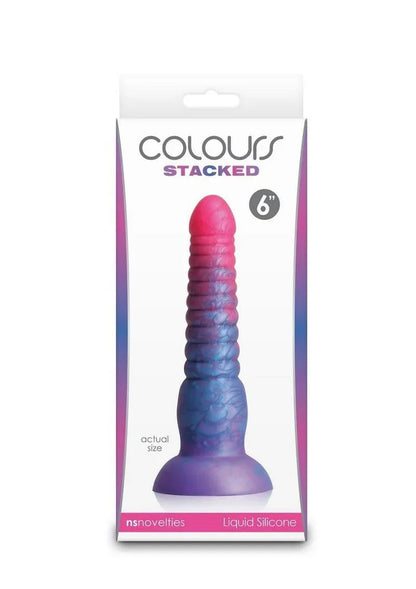 Colours Stacked Waterproof Silicone Dildo - Puppy's Aesthetics