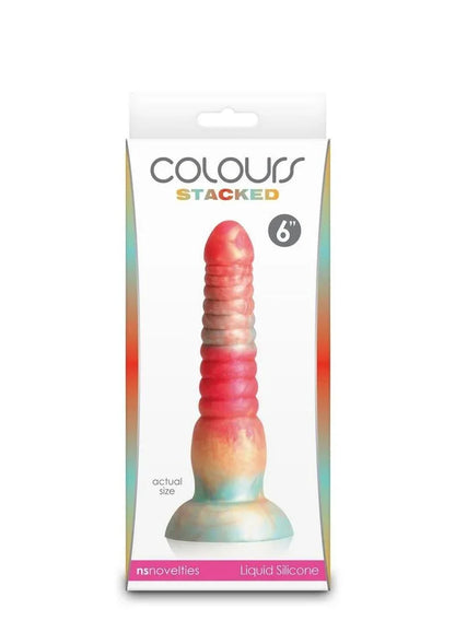 Colours Stacked Waterproof Silicone Dildo - Puppy's Aesthetics