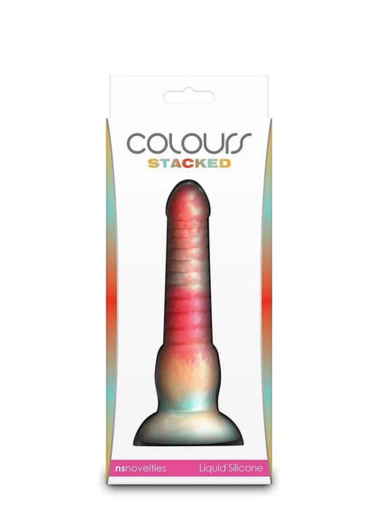 Colours Stacked Waterproof Silicone Dildo - Puppy's Aesthetics