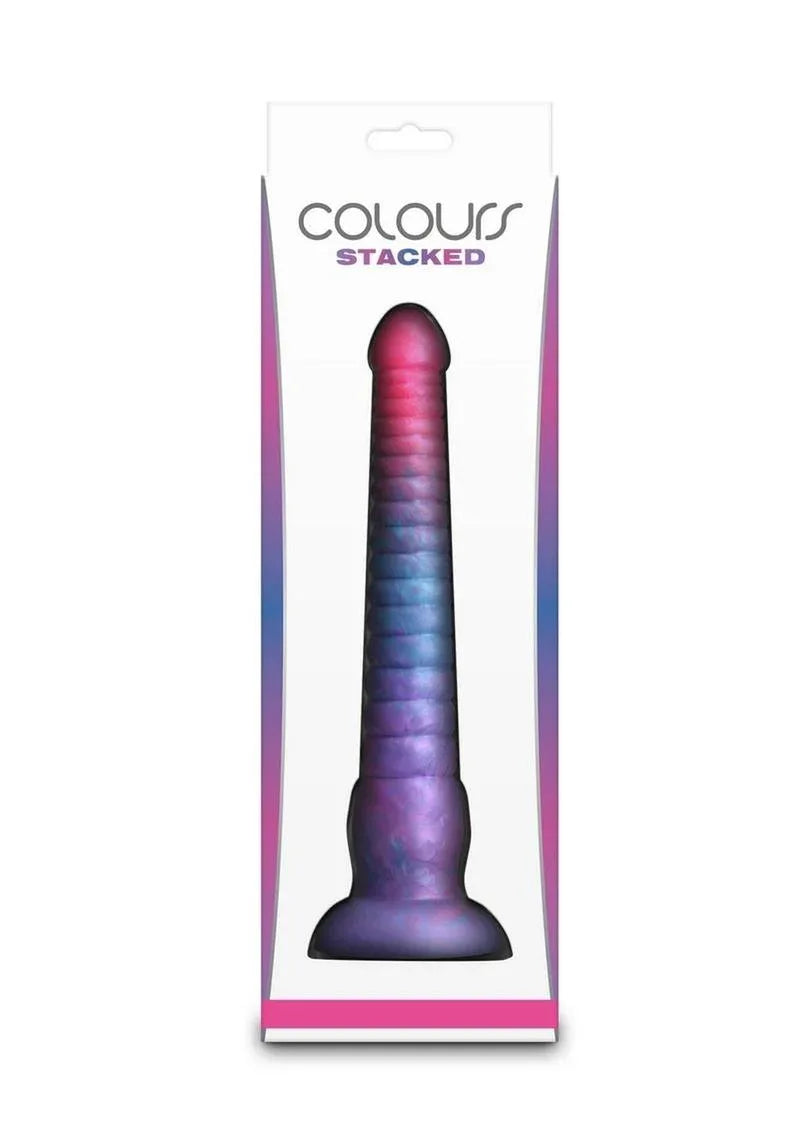 Colours Stacked Waterproof Silicone Dildo - Puppy's Aesthetics