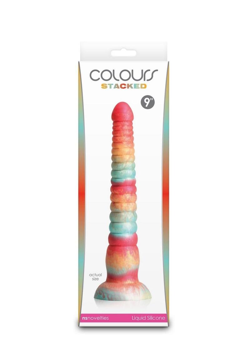 Colours Stacked Waterproof Silicone Dildo