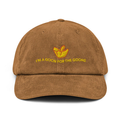 I’m a Goon for the Goons Crab Rangoon Meme Gift Corduroy hat
