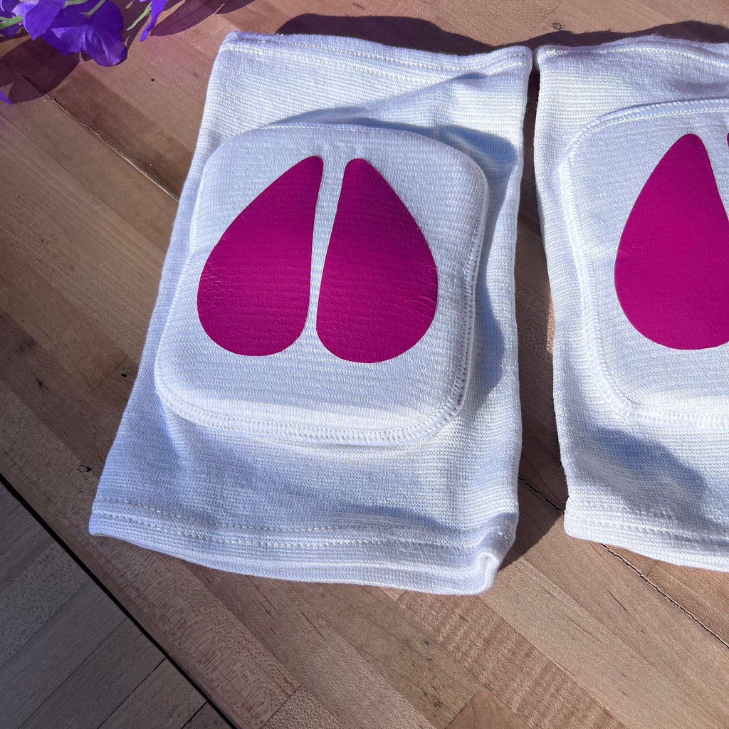 White Cow Knee Pads