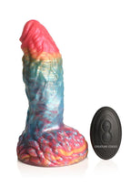 Rainbow Phoenix Vibrating Silicone Dildo