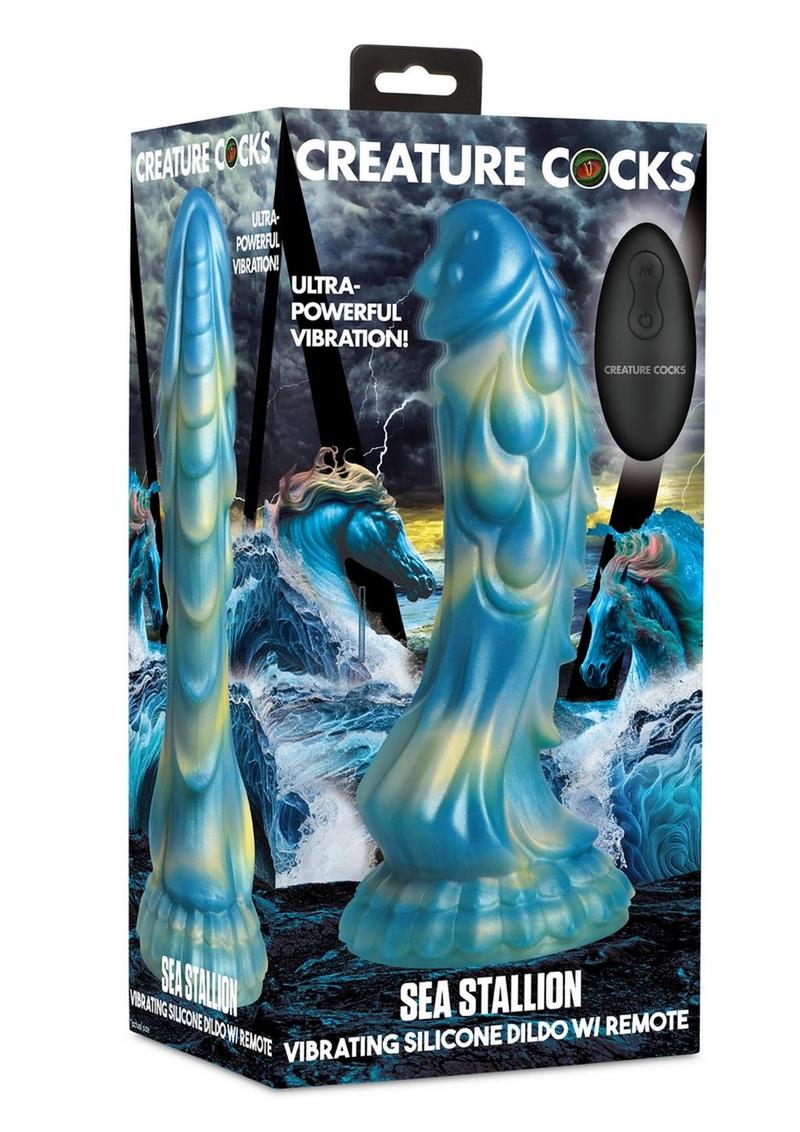 Sea Stallion Silicone Dildo With Remote
