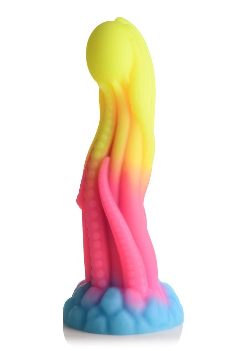 Tenta-Glow Glow Dark Silicone Dildo