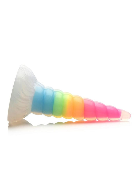 Uni-Glow Glow Rainbow Silicone Dildo
