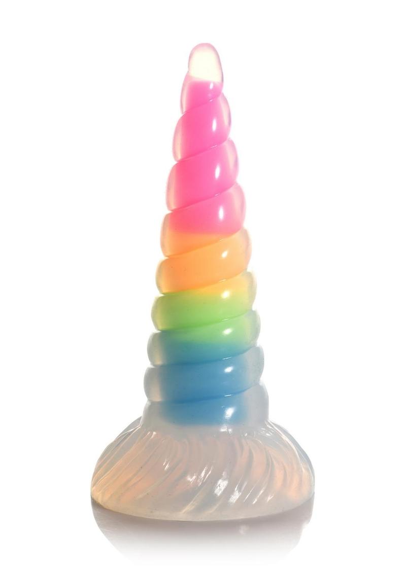Uni-Glow Glow Rainbow Silicone Dildo