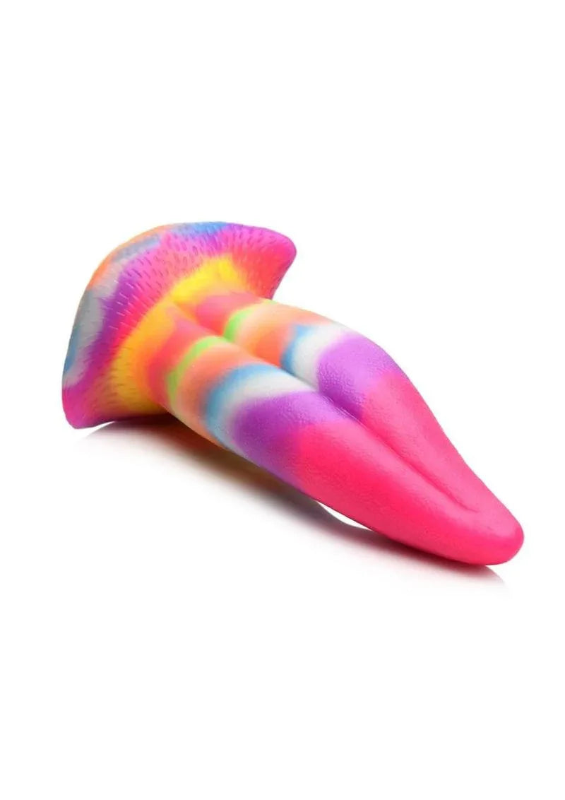 Unicorn Tongue Glow Silicone Dildo - Puppy's Aesthetics