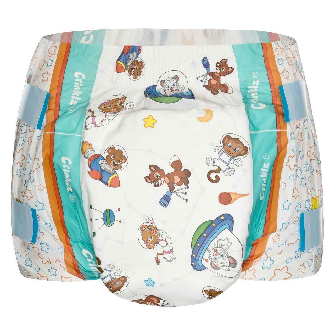 Crinklz Astronaut  Printed Adult Diapers - Puppy's Aesthetics