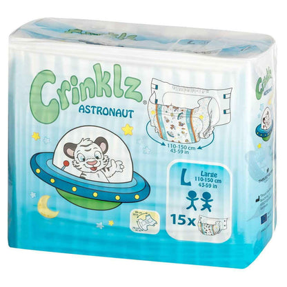 Crinklz Astronaut  Printed Adult Diapers - Puppy's Aesthetics