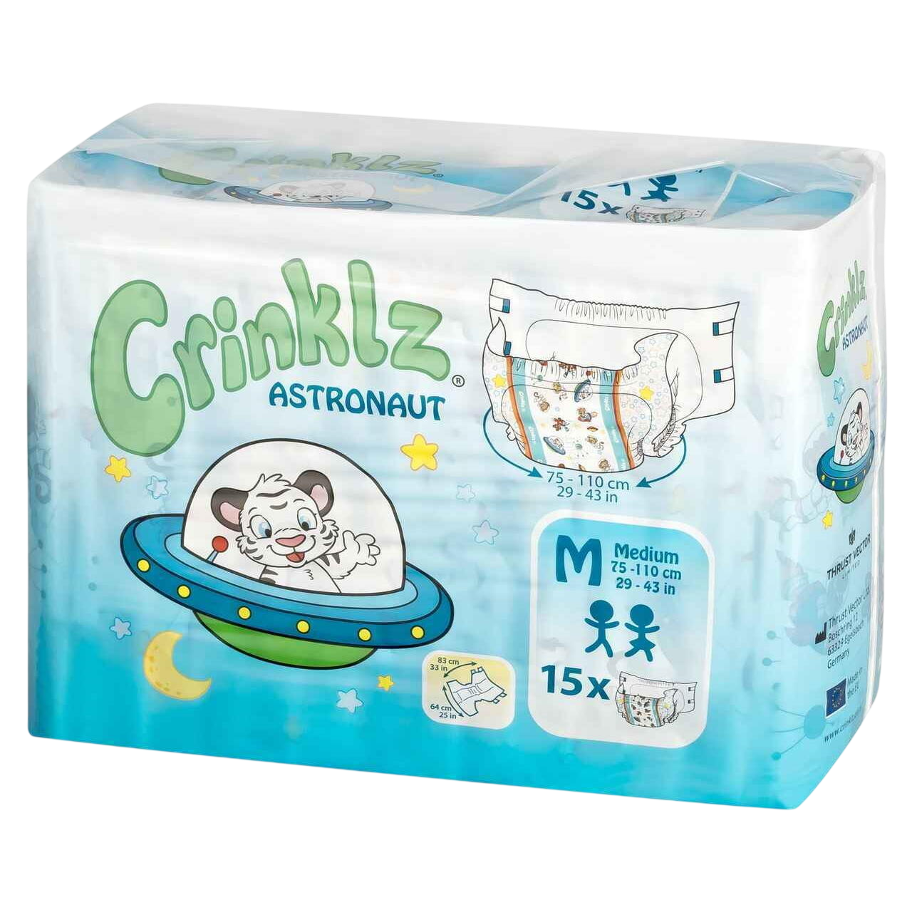 Crinklz Astronaut  Printed Adult Diapers