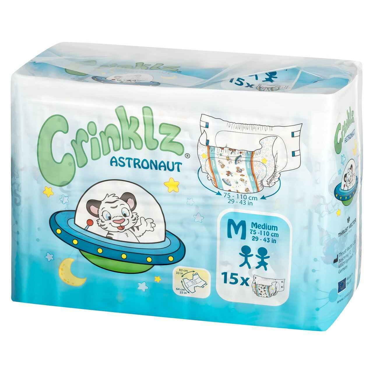Crinklz Astronaut  Printed Adult Diapers - Puppy's Aesthetics