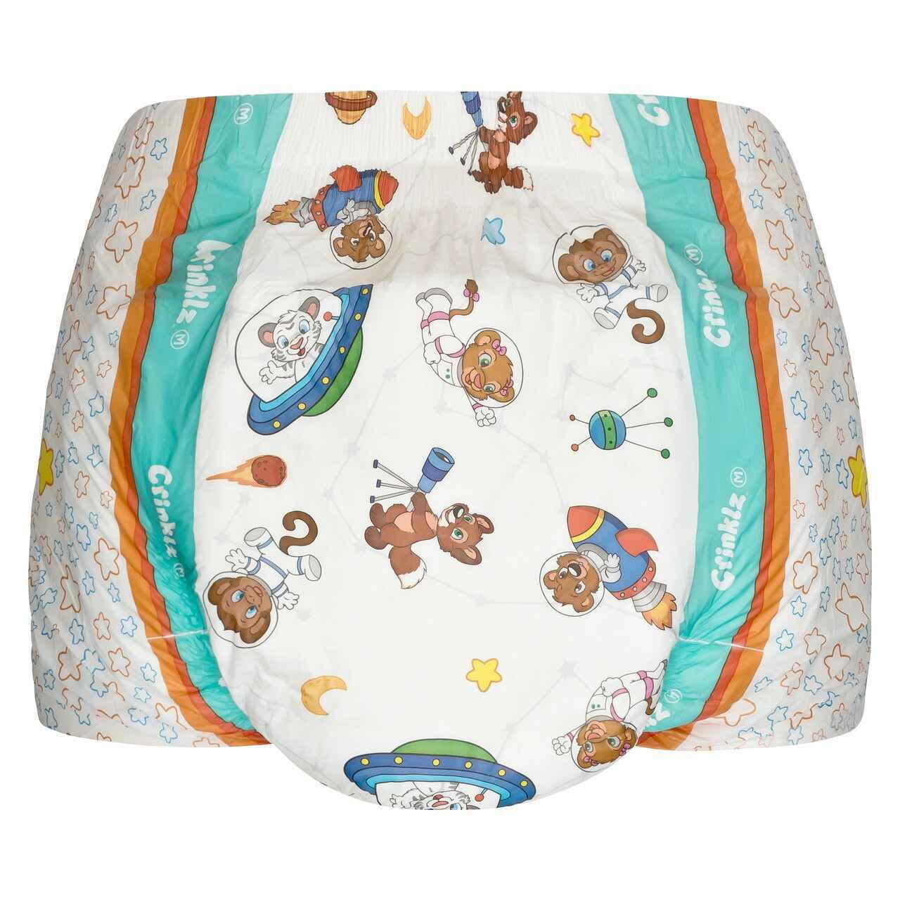 Crinklz Astronaut  Printed Adult Diapers - Puppy's Aesthetics