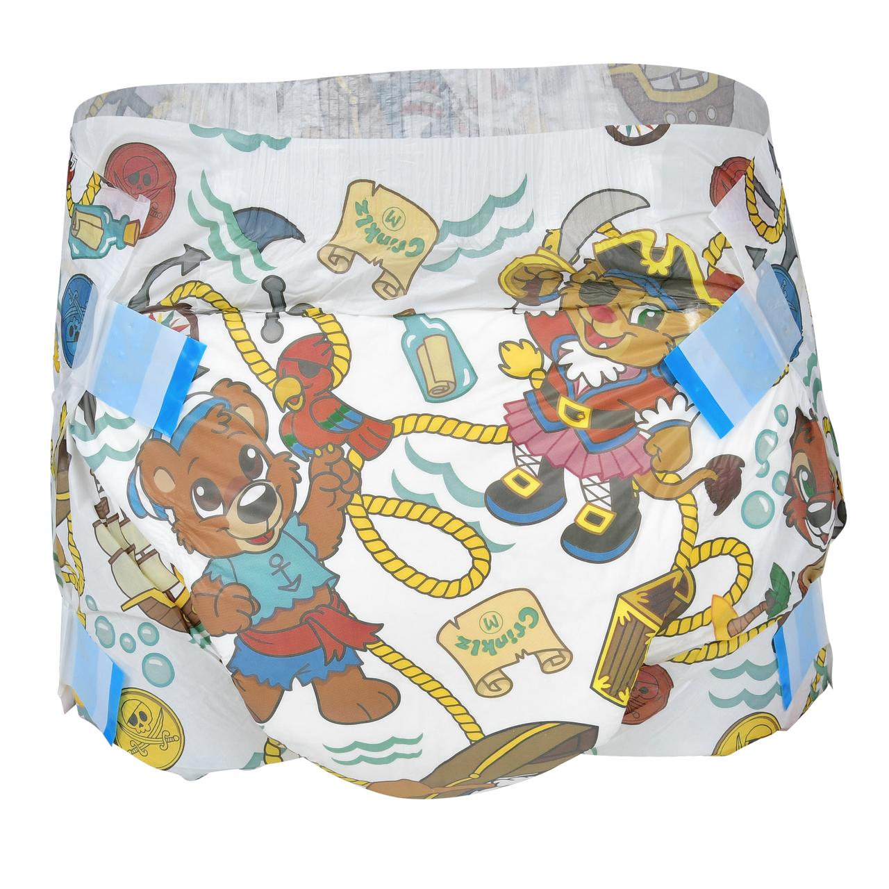 Crinklz Buccaneer Print Adult Diapers