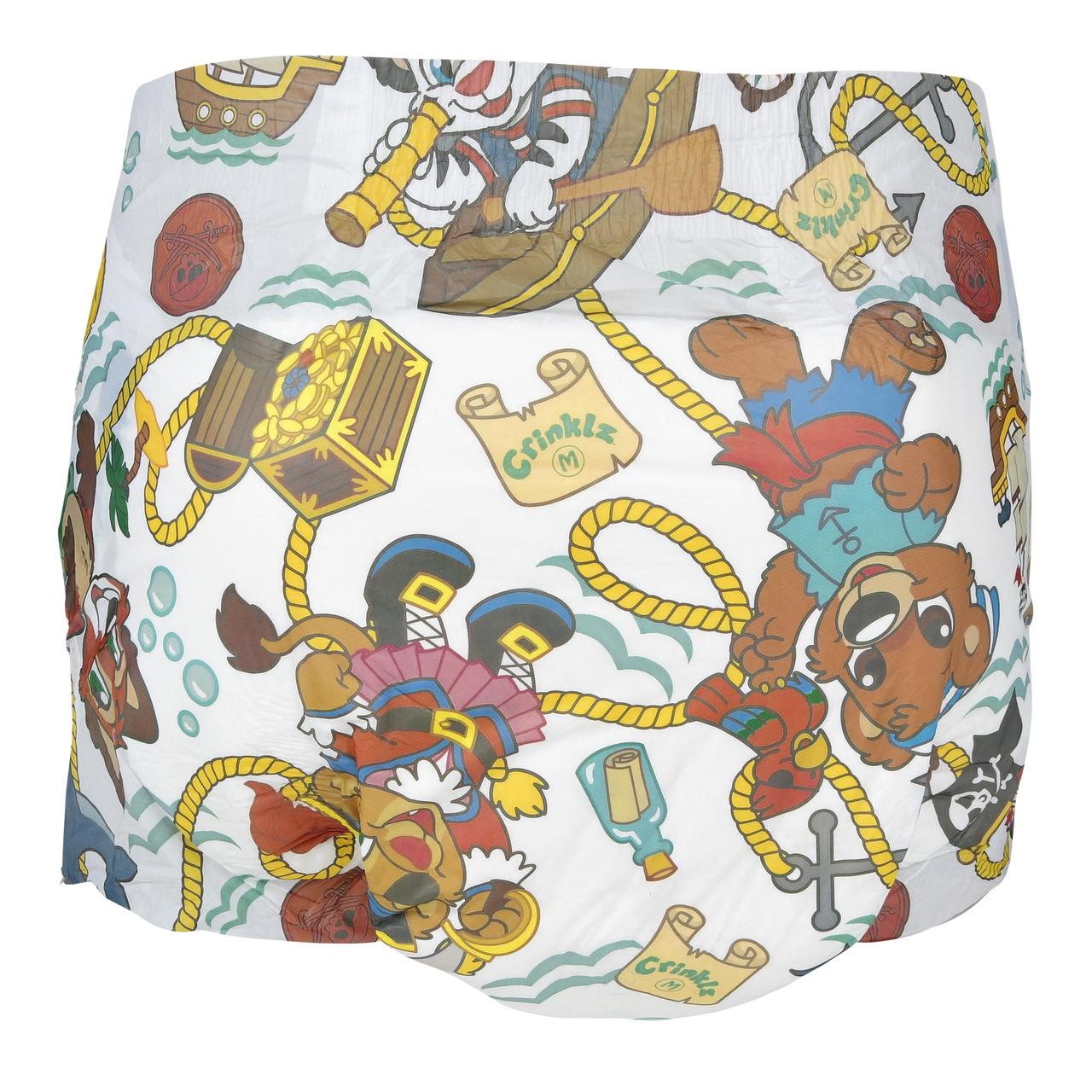Crinklz Buccaneer Print Adult Diapers
