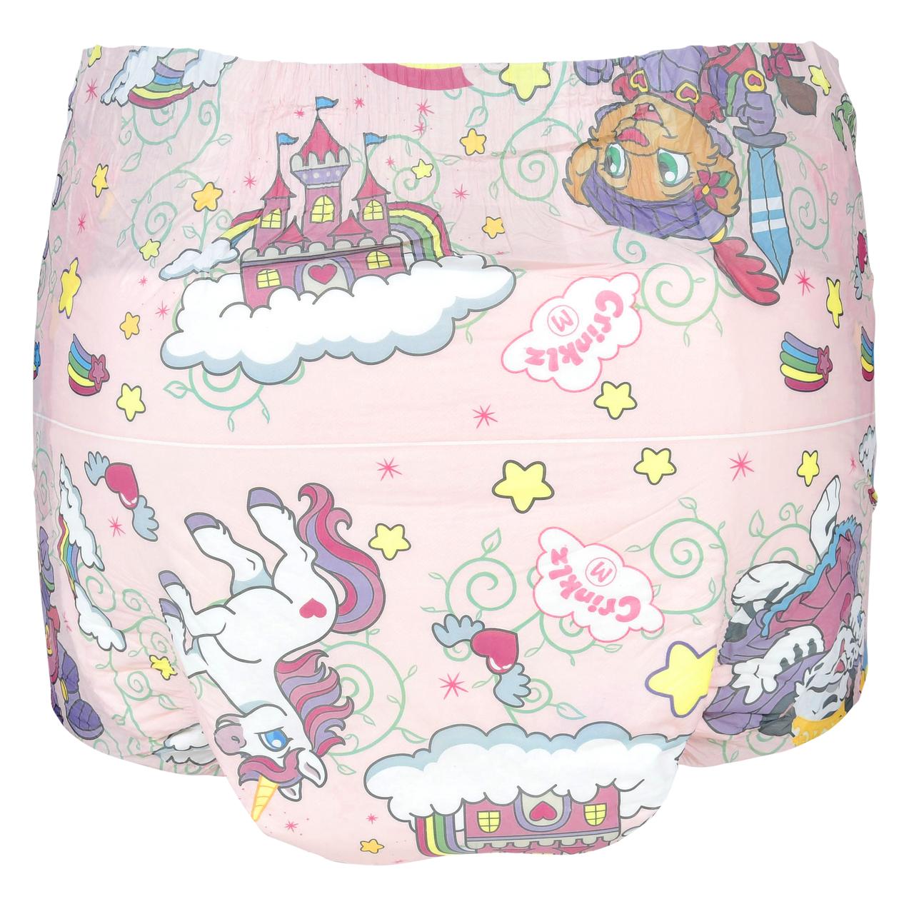 Crinklz Fairy Tale Print Adult Diapers