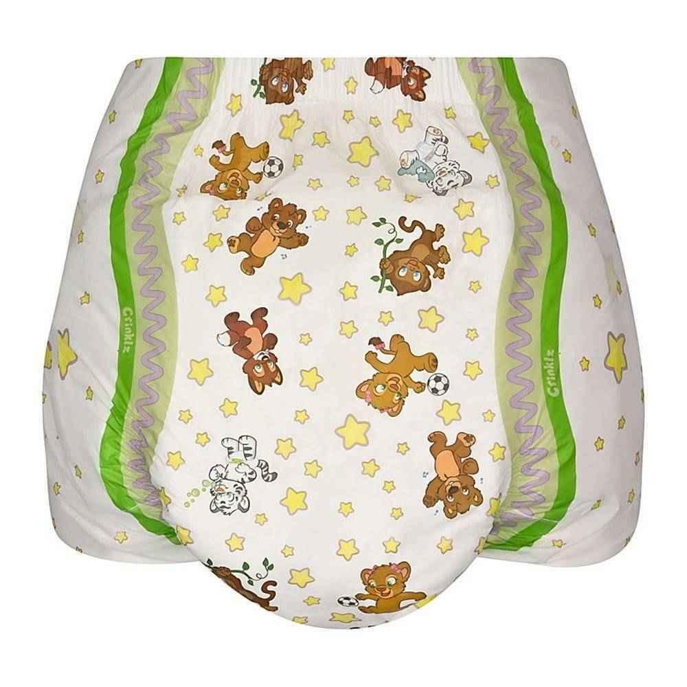 Crinklz Original Print Adult Diapers