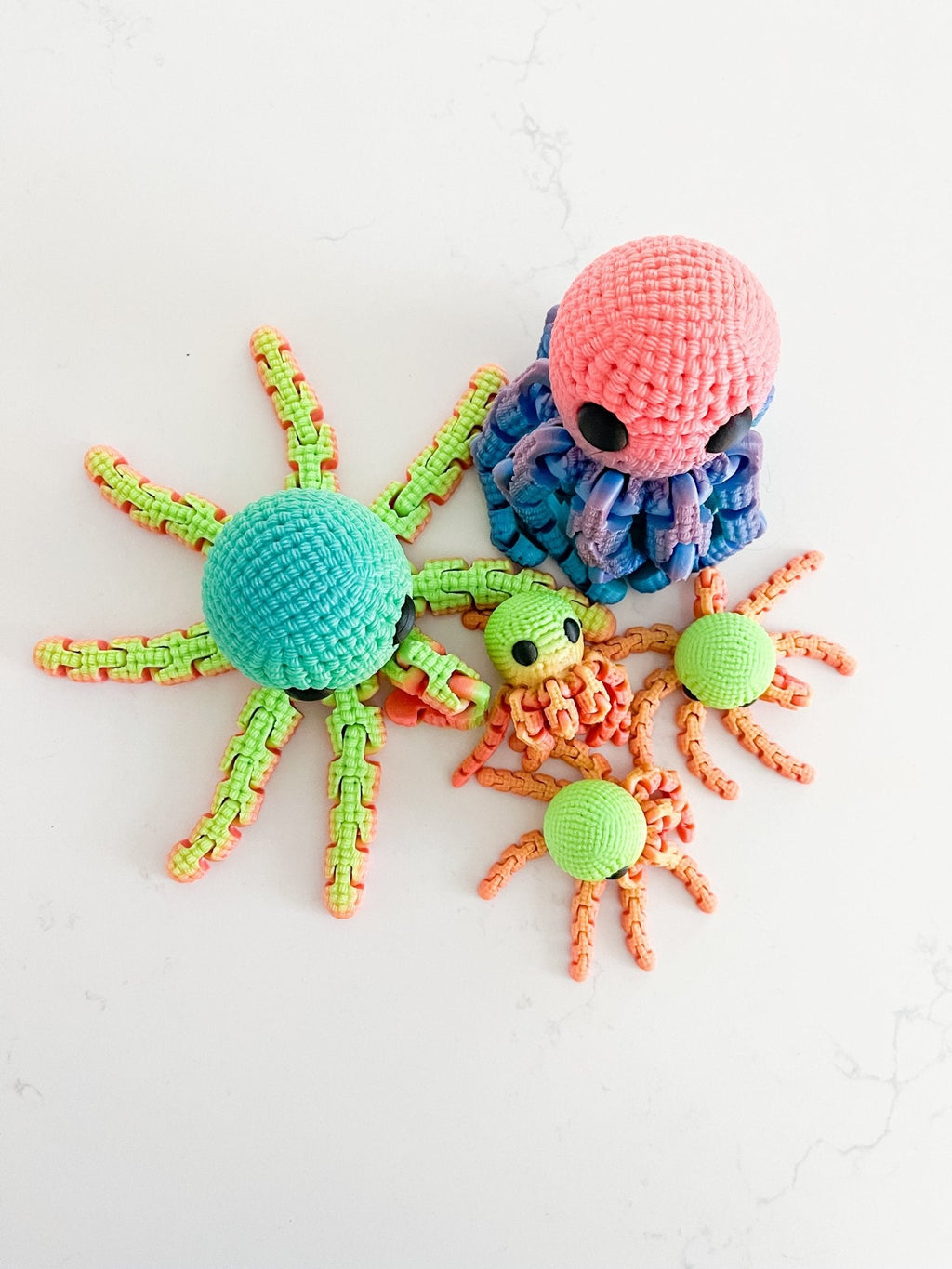 Baby Wiggle Octopi – Crocheted Sensory Fidget Toy