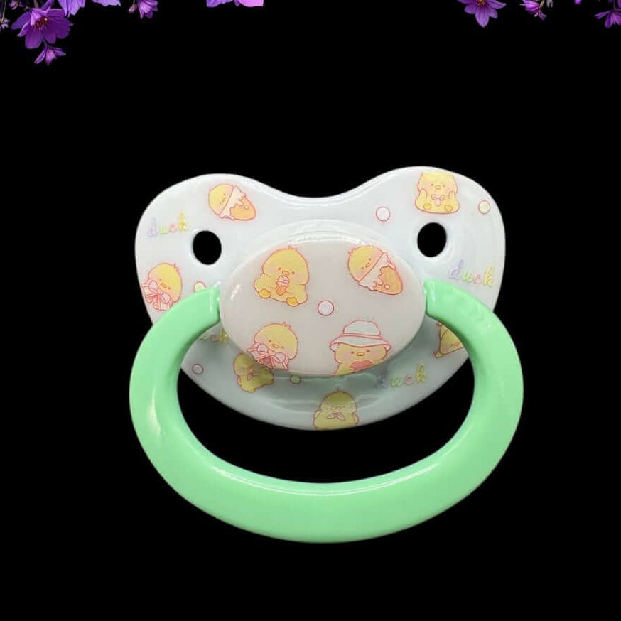 Deco Adult Pacifier - Ducks - Puppy's Aesthetics