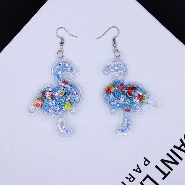 Kawaii Transparent Dangle Drop Earrings (Colors) 9