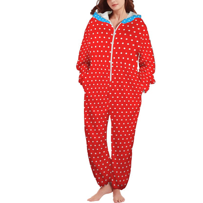 Candy Pop Polka Unisex Plush CozySuit
