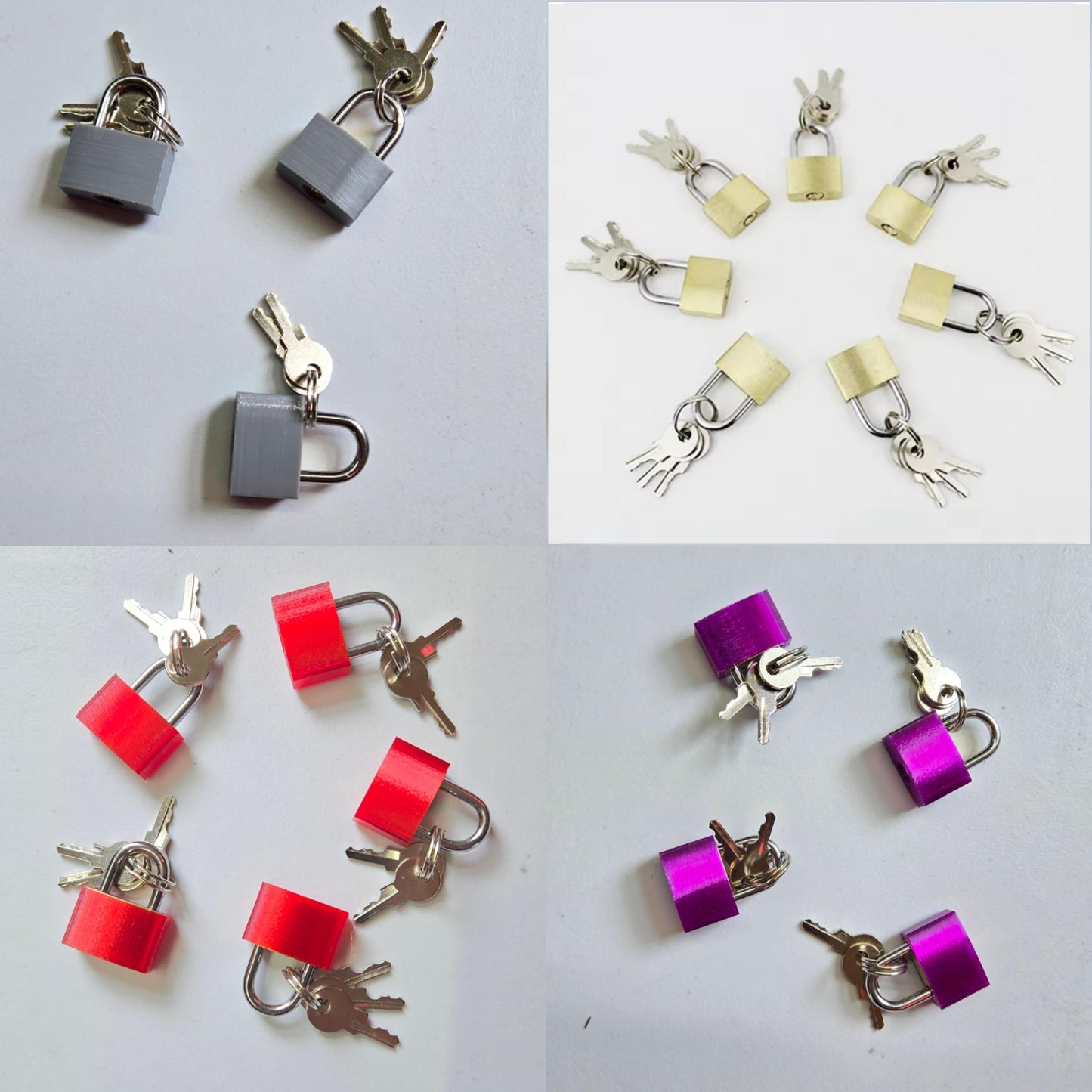 Small Lock & Cover – Custom Kink Collar Lock, Keyed Alike Options, Glow & Pride Styles