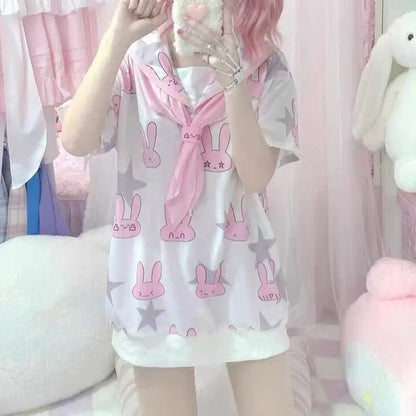 Kawaii Bunny Light Sweater Dress