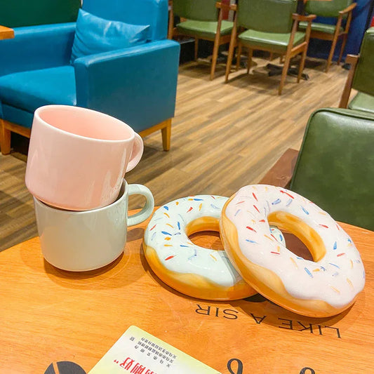 Donut Coffee Cup – Sweet Sip Delight - Puppy's Aesthetics