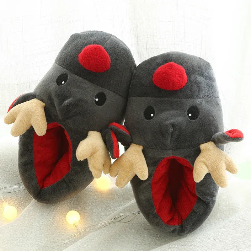Rudy Snuggle Reindeer Unisex Slippers - Puppy's Aesthetics