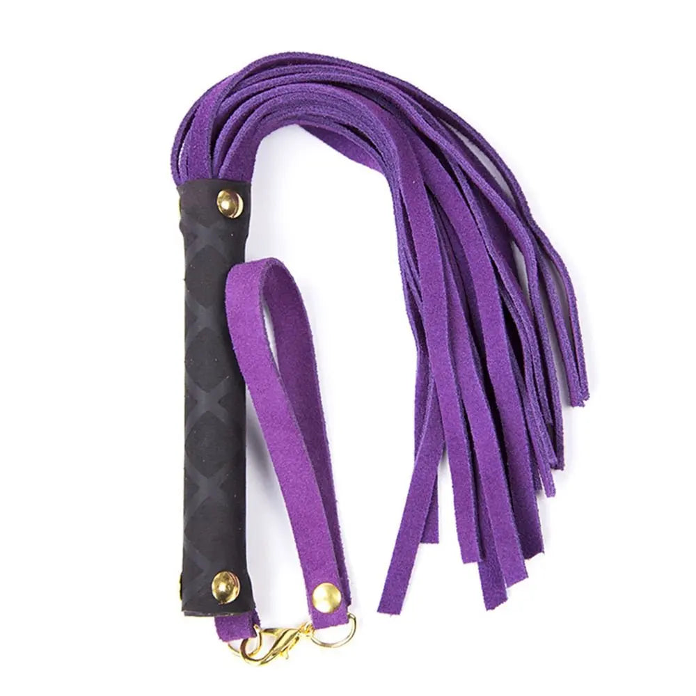 Pretty Leather Purple Flogger (Colors)