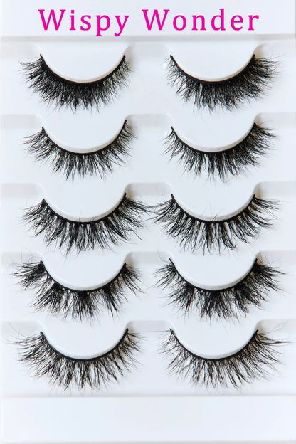 Mink Eyelashes Variety Pack 5 Pairs - Puppy's Aesthetics