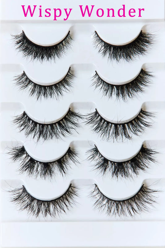 Mink Eyelashes Variety Pack 5 Pairs - Puppy's Aesthetics
