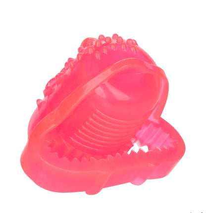 Foil Pack Vibrating Tongue Massager - Pink