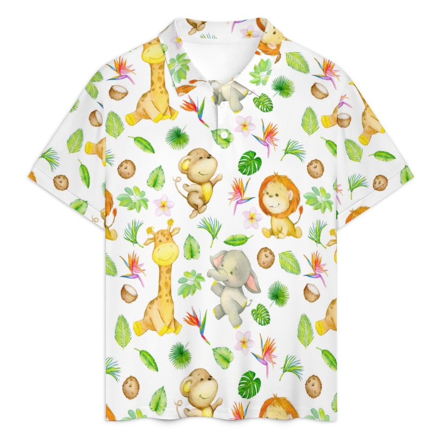 Safari Critters Polo Shorties Set
