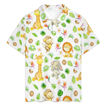 Safari Critters Polo Shorties Set