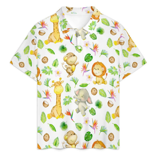Safari Critters Polo Shorties Set