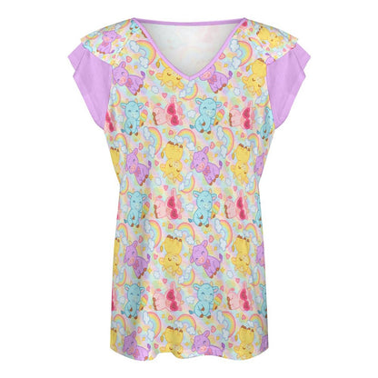 Rainbow Moobaby Ruffle Play Tee