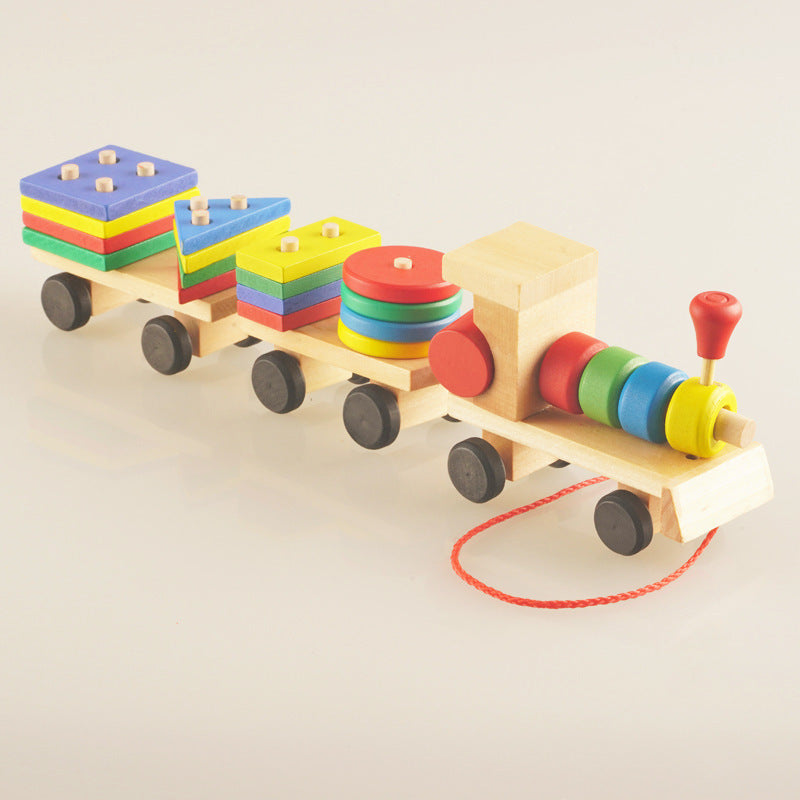 Whimsy Tracks Wooden Shape Train