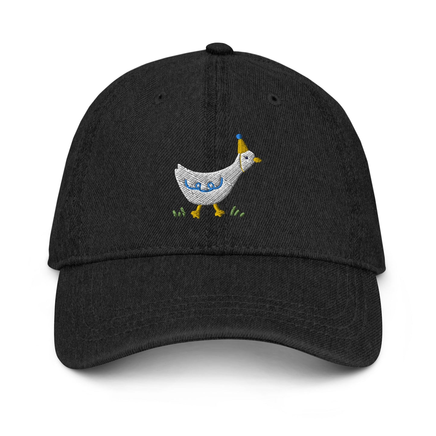 Silly Goose Embroidered Denim Hat